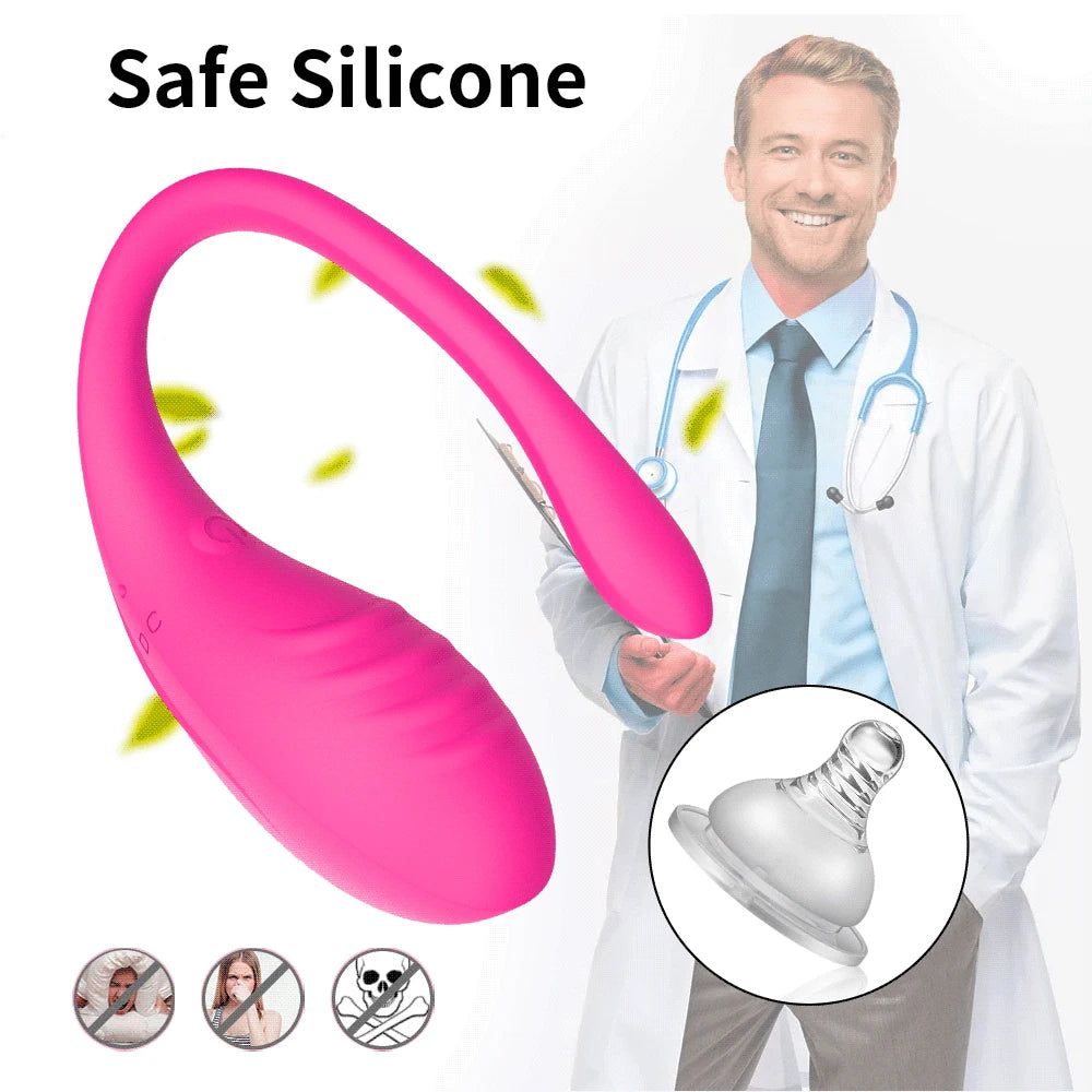 🟣 PlayFlush™ Violet Vibe – Œuf Vibrant Connecté, Rechargeable et Étanche