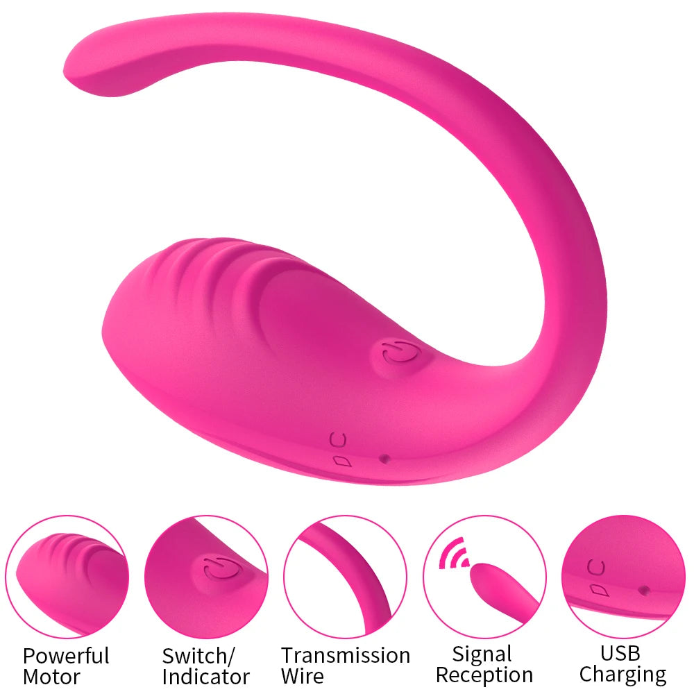 🟣 PlayFlush™ Violet Vibe – Œuf Vibrant Connecté, Rechargeable et Étanche