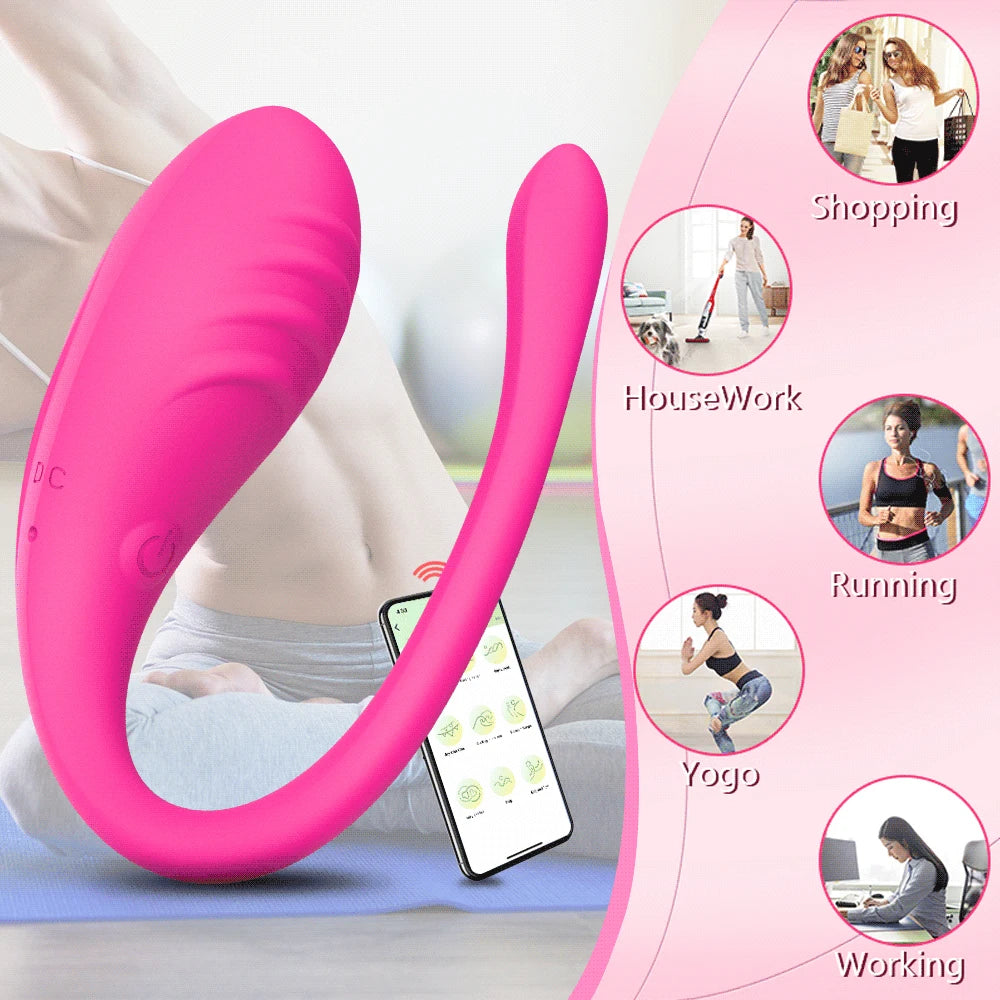 🟣 PlayFlush™ Violet Vibe – Œuf Vibrant Connecté, Rechargeable et Étanche