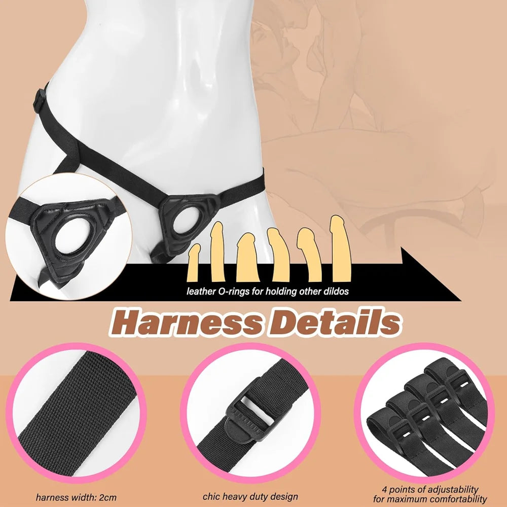 💜 PlayReal BELT™ Strap On Dildo Gode ceinture harnais
