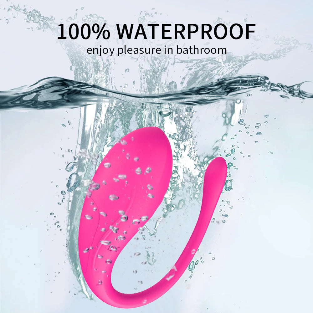 🟣 PlayFlush™ Violet Vibe – Œuf Vibrant Connecté, Rechargeable et Étanche