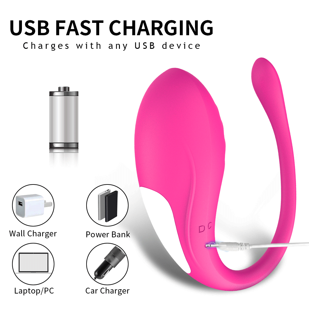 🟣 PlayFlush™ Violet Vibe – Œuf Vibrant Connecté, Rechargeable et Étanche
