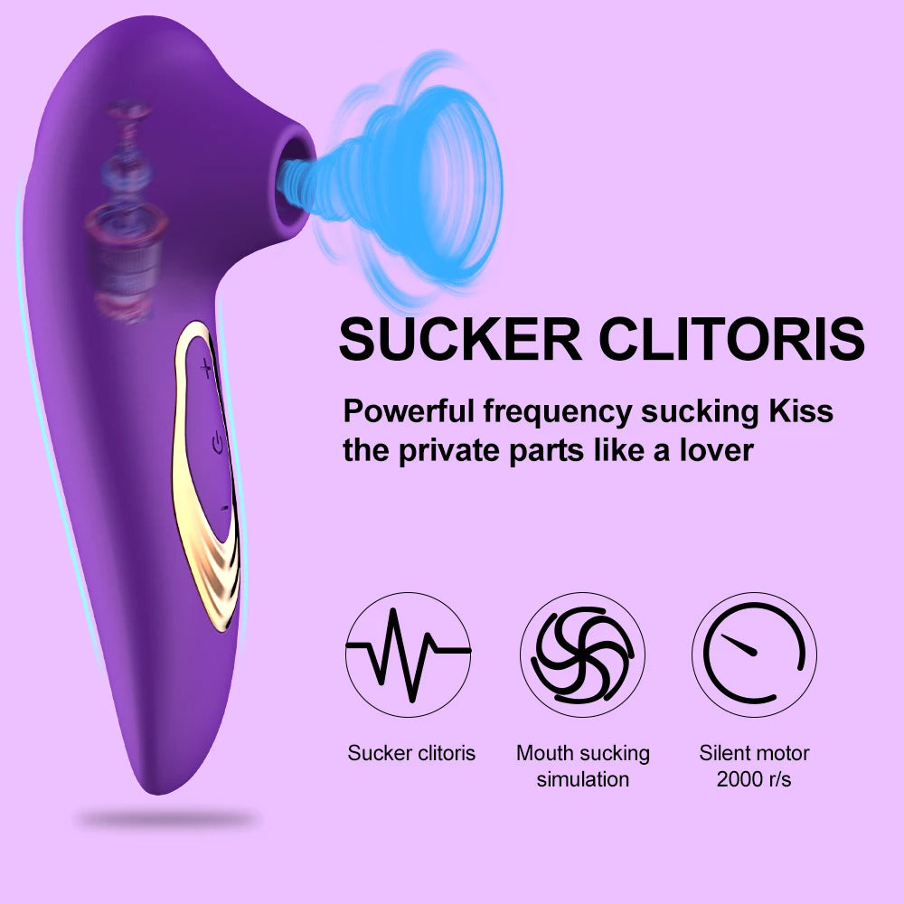 Stimulateur clitoridien par air pulsé Le Dolphine couleur violet