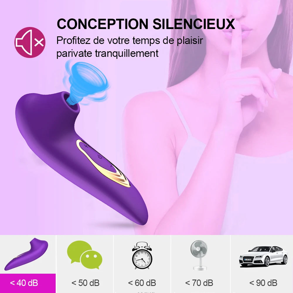 Stimulateur clitoridien par air pulsé Le Dolphine silencieux