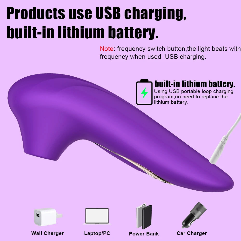 Stimulateur clitoridien rechargeable USB